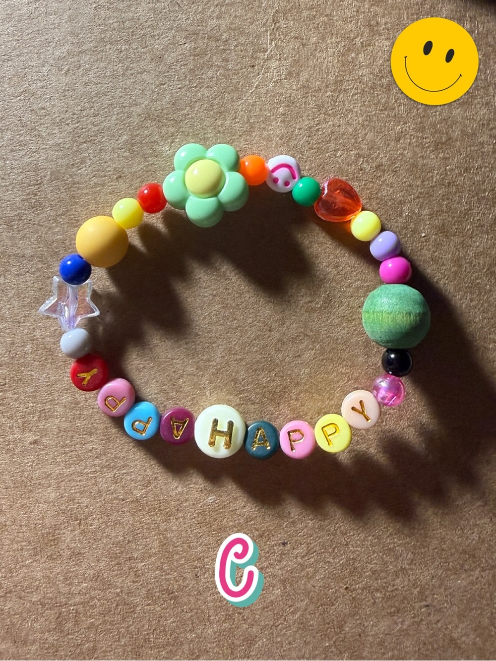 🪸 5 for $10 🪸 HAPPY Beaded Stretch Bracelets for Tweens, Teens & Young Adults - Picture 5 of 12